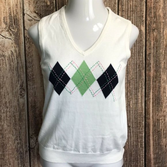 Tehama Women's Sweater Vest ~ Sz M ~ Off White - Picture 1 of 3